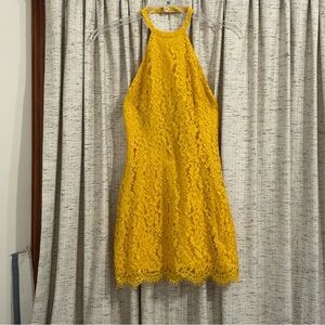 Superdown Lace Halter Mini Dress